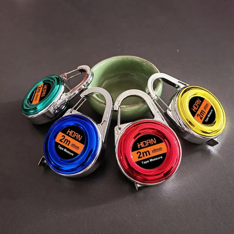 Tape Measure Measuring Tape Measuring Ruler 1pc Mini Keychain Tape Measure 2m Steel Tape Measure Delicate Small Steel Ruler Multipurpose Gift Ruler