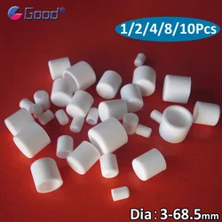 3mm~68.5mm White Silicone Rubber Round End Cap Round Pipe Tube Insert Stoppers