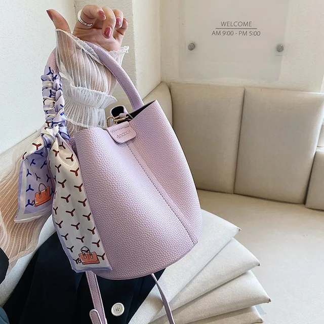 Sacs à bandoulière en cuir PU pour femmes, sacs à bandoulière Design de marque de luxe, sac seau pour dames, sacs à main portables 1