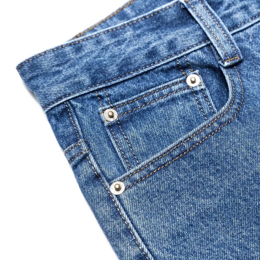 100% Cotton Mens Casual Jeans Pants Spring Autumn Male Long Blue Straight Denim Overalls Casual High Quality Reagular Fit Jeans 4