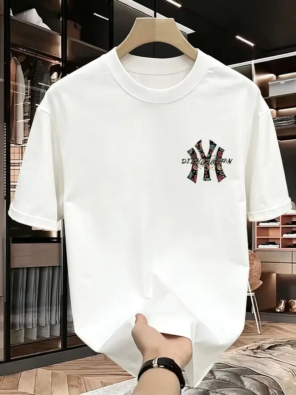 Men' printed T-shirt - High-quality, , versatile and trendy loose-fitting