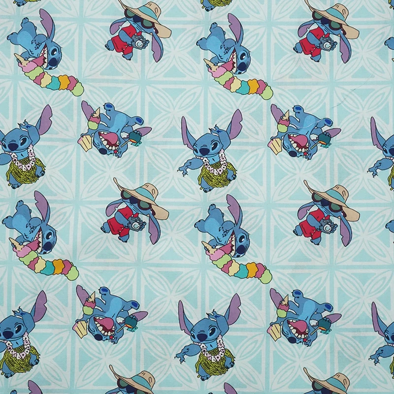 Verkauf Disney Lilo & Stich Baumwolle Stoff Für Nähen Kleidung Patchwork Disney Stoffe DIY Kinder Decke Tuch Kleid Quilten Material