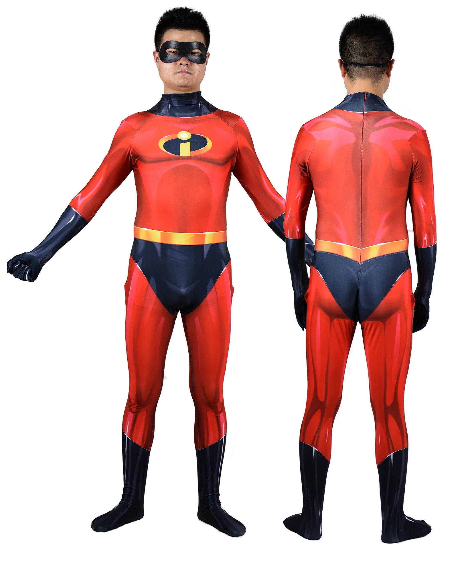 ミスターインクレディブル コスチューム マスク付き XL Mr incredible
