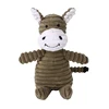 Donkey Dog Squeak Sounding Toy for Small Dogs Cartoon Animals Plush Dog Toy Interact Training Tooth Cleaning Toy Pet Supplies 5