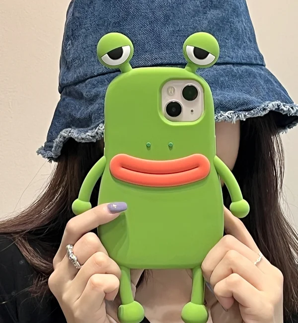 Zhao Lusi's same frog is suitable for iPhone 14 funny 13 Pro Max iphone12 phone case 11 silicone_voghion.com