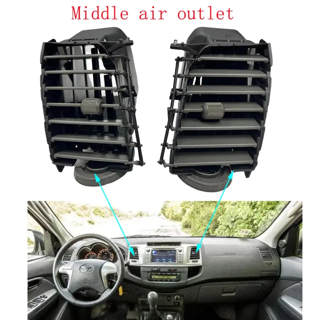 مكيف هواء داخلي ، شبكة تهوية للتويوتا وكس كون SR5 شواء hilute-Fortuner ، قطع غيار إكسسوارات ، 2