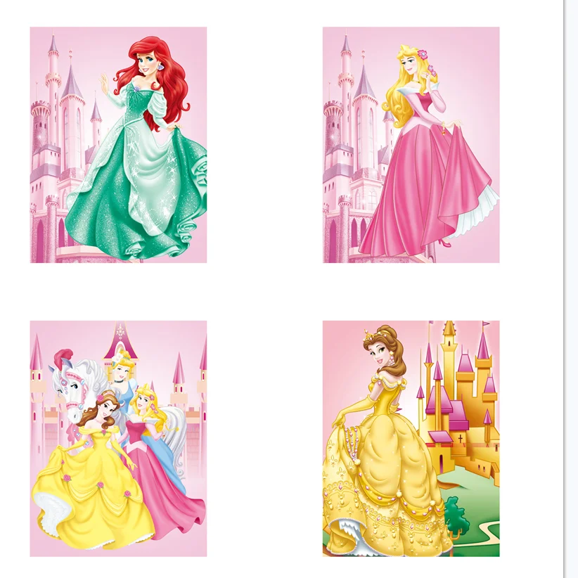 

Disney, классический мультфильм, Белоснежка, настенная Картина на холсте, скандинавские постеры и принты, настенные картины для украшения гостиной