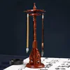 Wenge Brush Holder, Circular Rotating Storage Rack, Chinese Style, Solid Wood Ornaments, Calligraphy Supplies, Hanging Shelves 2