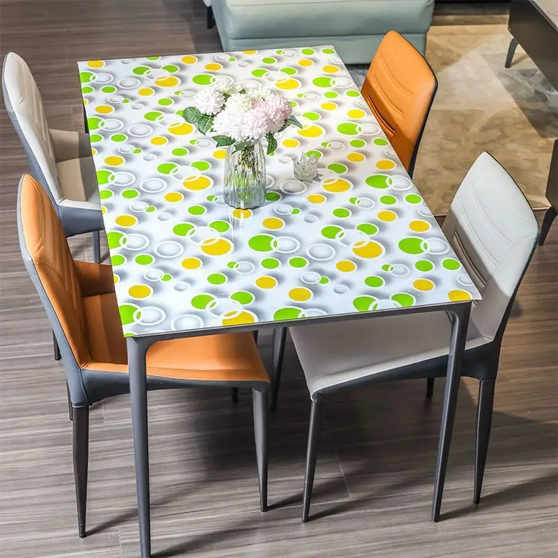 Description Picture 5 of itemClear PVC Tablecloth Soft Plastic Rectangle Table Cloth Oilproof Waterproof  Dining Tables Outdoor Party Decor Rectangle Mat