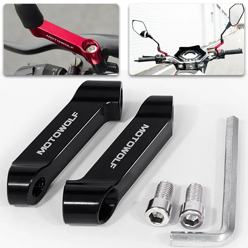 M8 M10 Motorcycle Mirrors Extension Holder Aluminum Alloy Motorcycle