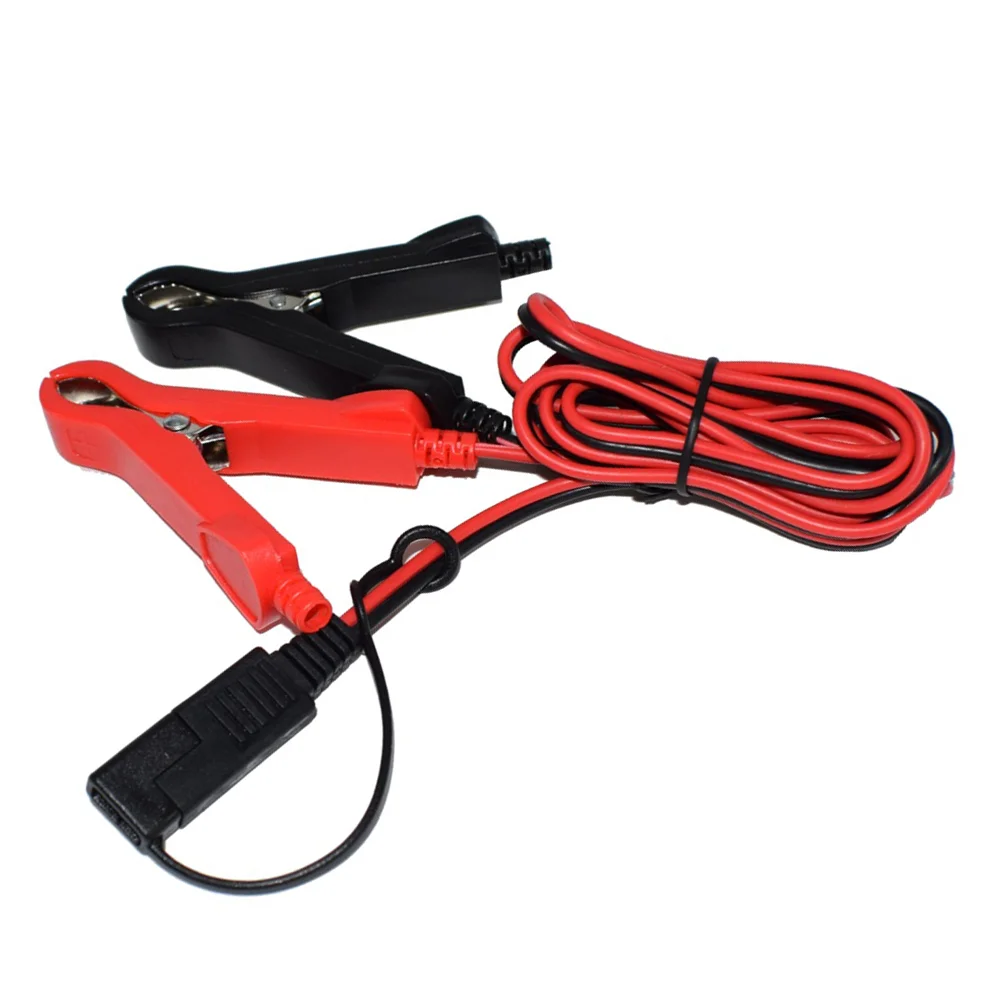 100cm Motorcycle SAE to Alligator Clips Adapter Cable 12V 10A 18AWG Charging Wire Power Supply usb camera data charging cable cord wire compatible for kodak c140 c180 c182 c190 c310 c315 c330 c340 c350 c360 c433 c503 c513