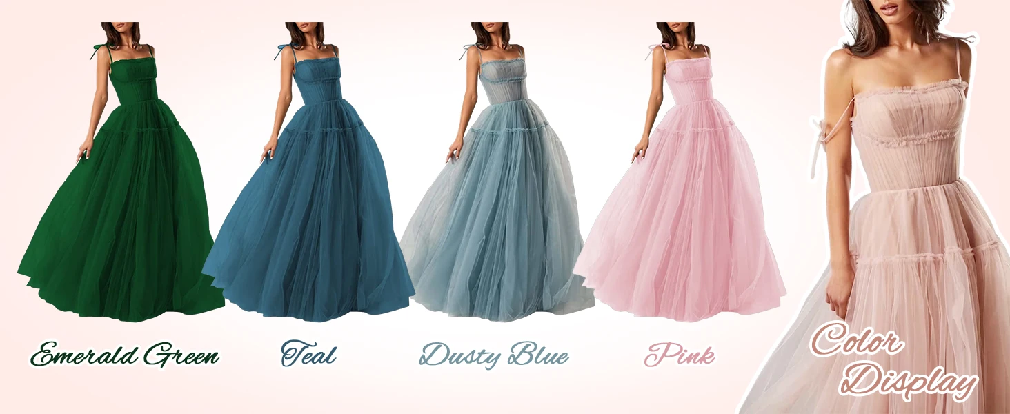 tulle prom dress