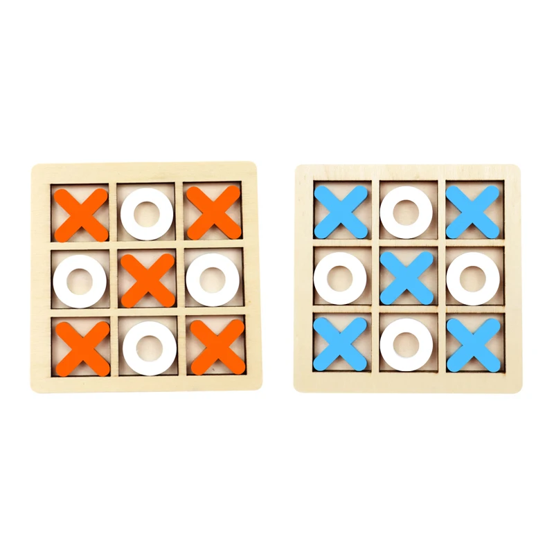 Montessori Play Game Wooden Toy Mini Chess Interaction Puzzle Training Brain