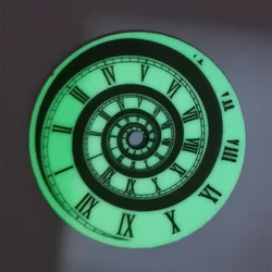 Green Luminous Roman Scale Spiral Pattern Watch Dial - 28.5MM (1Pc)