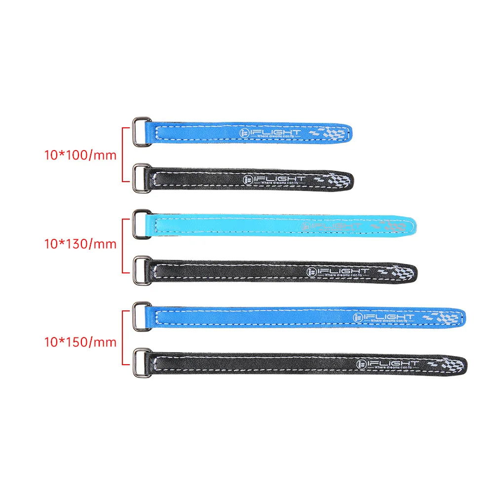 5pcs iFlight 너비 10mm 15mm 20mm 길이 100-500mm 마이크로 화이버 PU 가죽 배터리 스트랩/비 슬립 FPV 부품