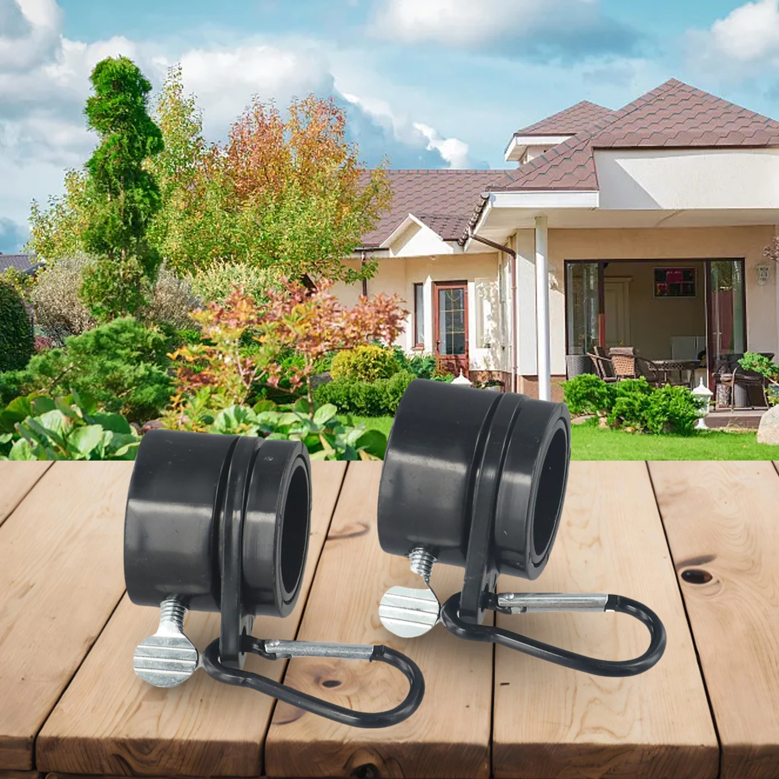 360 Degrees Rotating Flag Mounting Rings Flagpole Grommet Clip Attachment Flagpole Fixing Tools For 1 Diameter Flagpoles flag pole attachments