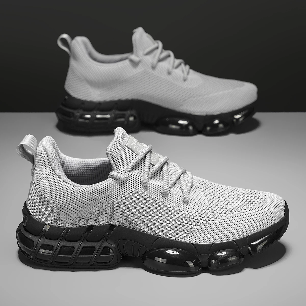 Men's Lightweight and Stylish Large-Size Casual Sneakers, Casual Outdoor Running and Walking Shoes, Lightweight Men's Shoes, Cushioned Road Running Shoes, Fitness Outdoor Sports Shoes