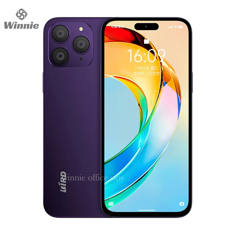 Bird Z1pro 휴대전화 페이스 브러시 잠금 해제, 4000mah 안드로이드 시스템, 720x1600 픽셀 휴대폰, 8 + 256GB 게임용 블루투스 휴대폰, 무료 배송