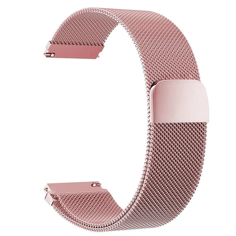 Milanese Stainless Steel Magnetic Watch Band - Adjustable Metal Strap Bracelet