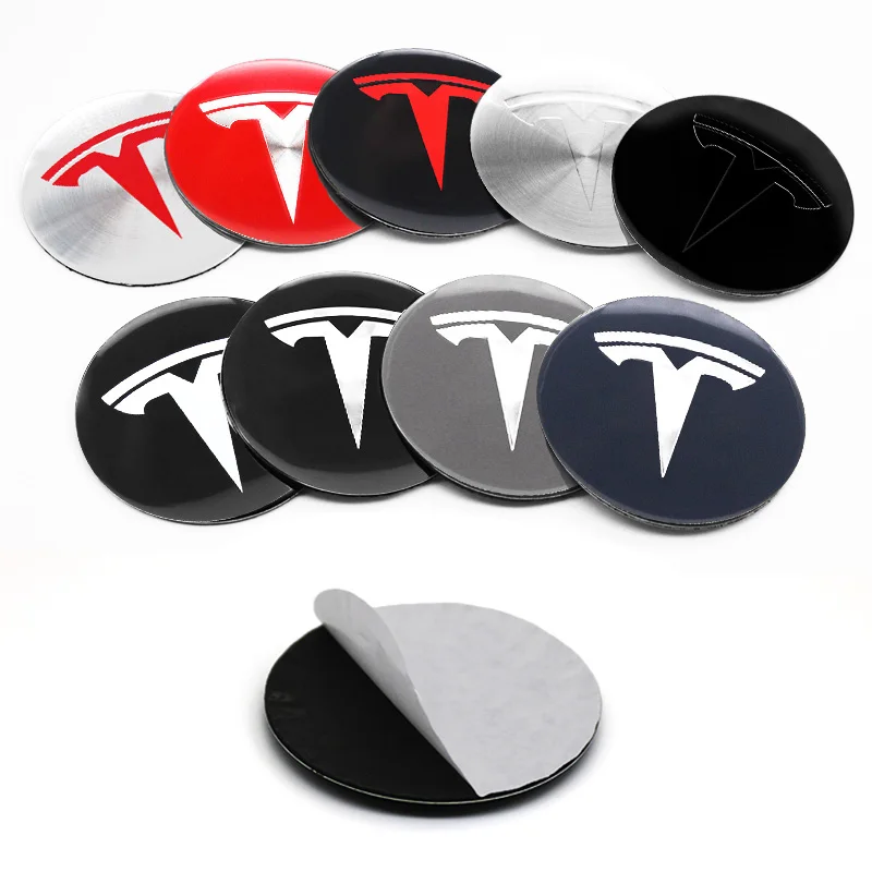 4Pcs 56mm Car Wheel Hub Center Cap Emblem Badge Stickers For Model3 Model Y Model S X Wheel tire Center Cover Decal Accessories wheel hub covers,wheel hub caps