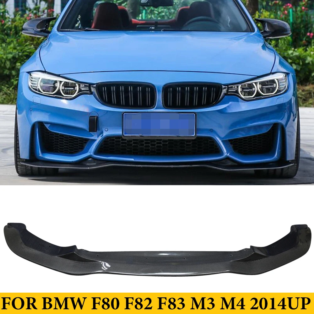 

For BMW F80 M3 F82 F83 M4 2014UP Carbon Fiber PSM Style Front Bumper Lip Spoiler Car Styling