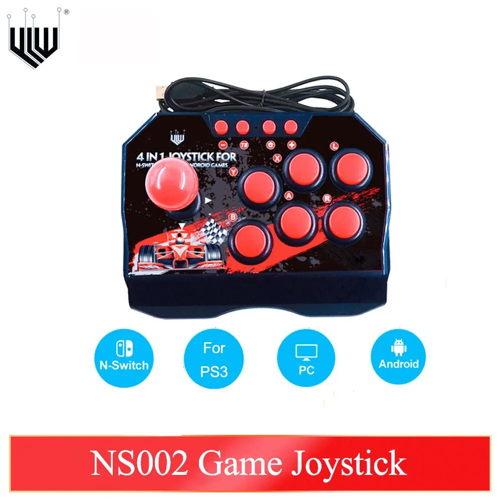 YLW NS002 4 Em 1 Retro Arcade Console Jogo Joystick Rocker Fighting