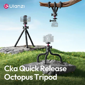 Ulanzi MT91 Cka Quick Release Octopus Tripod Flexible Leg for Phone Action Camera Travel Vlog Outdoor Cycling Shot Livestreaming