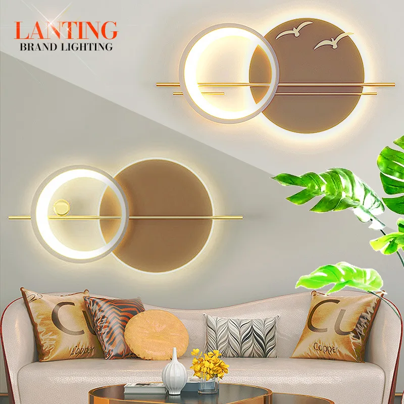 

Net Red Wall Lamp, Living Room Mood Light, Bedroom Bedside Lamp, Creative Warm Living Room, TV Background Wall Light, Zhongshan