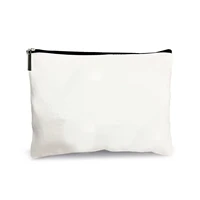 Polyester Women Wristlets Cosmetic Sublimation Blank Makeup Bag with Zipper Travel Portable Storage Bags For Heat Transfer Print 1