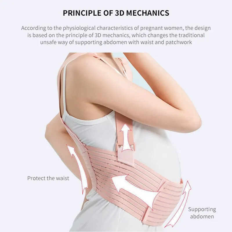 Prenatal Abdominal Support Belt for Pregnant Women Summer Breathable Support Belt Waist Abdominal 1 PCS