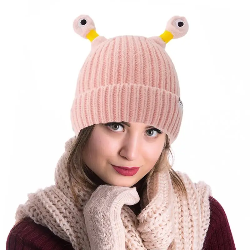 Novelty Beanie Hats Kids Beanie Hat Lighting Funny Knit Hat With Tentacles Funny Knit Comfortable Soft Winter Headwear For