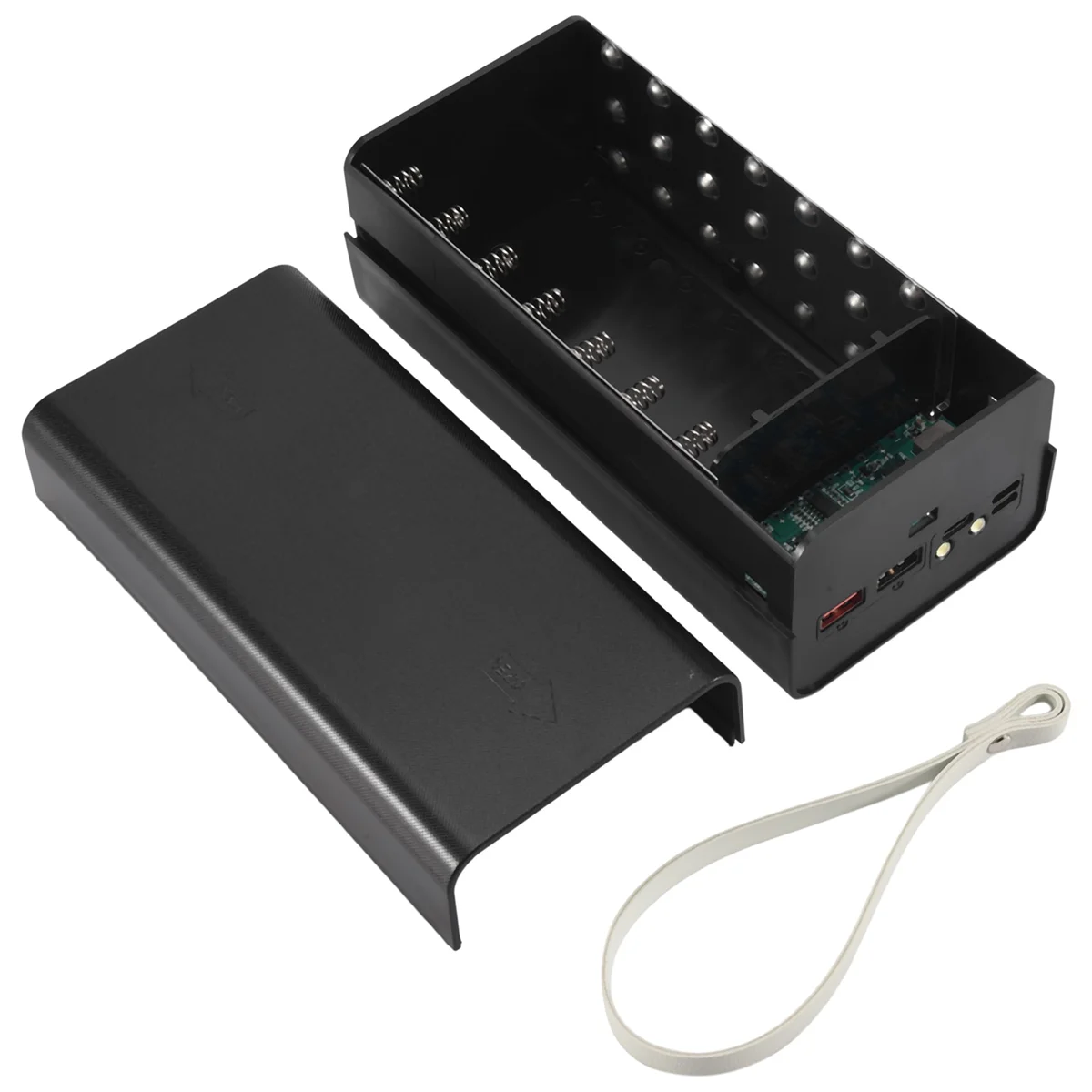 21X18650 Battery Case Welding Free Power Bank Case PD with Light 18650 Battery Charge Box Detachable Portable DIY Shell-BLife 4