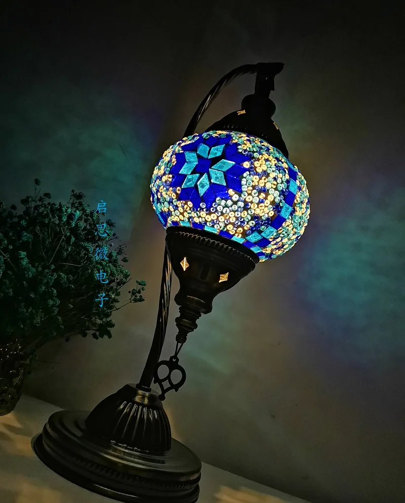 DIY Turkish Mosaic Swan Table Light Material Package Handmade Night Lamp Lovers Parent-child  Birthday Gift Lampe De Chevet 6