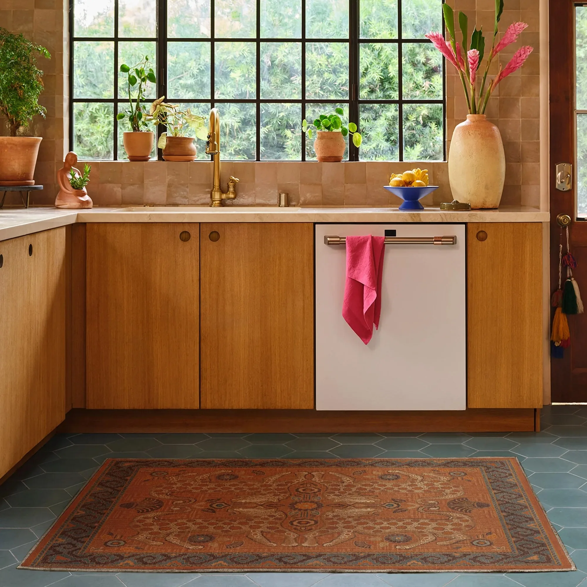 Retro Ethnic Style Living Room Oversized Carpet Abstract Leopard Animal Bedroom Bedside Carpet Geometric Pattern Brown Rug Ковер - Image 4