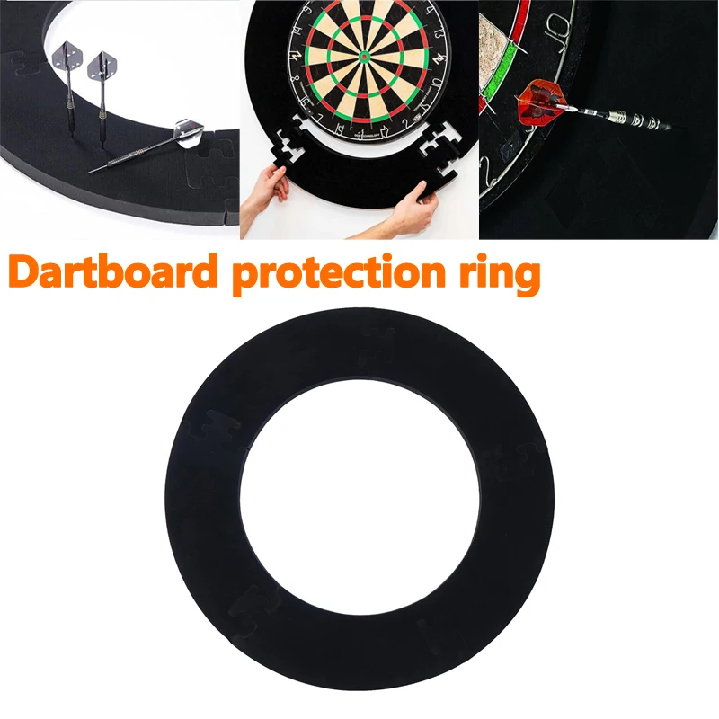 17.75In Black Dartboard Surround For Dartboard Universal Wall Protector Splicing Dartboard Surround Ring Dart Accessories