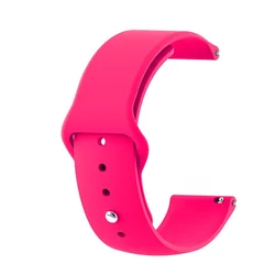 Colorful Silicone Sports Strap for Xiaomi S1 Active (Barbie powder 30)