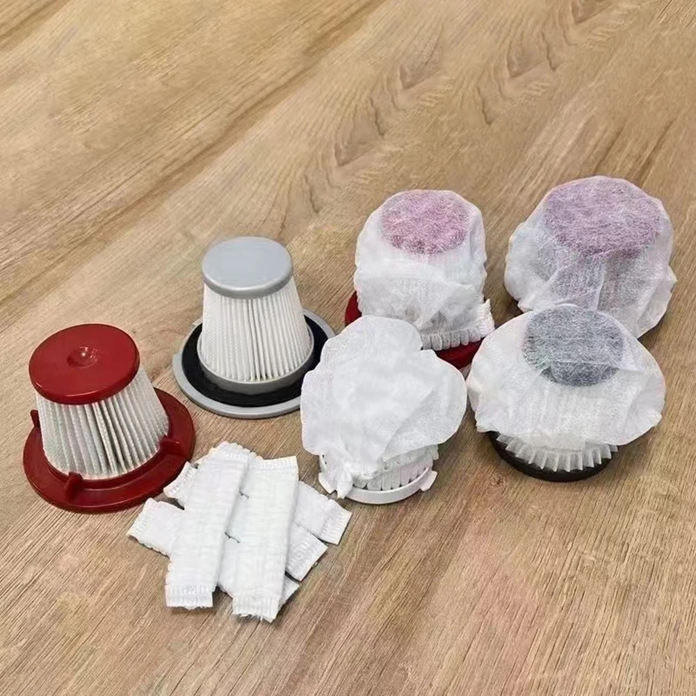 100PCS Disposable Vacuum Cleaner Filter Protective Cover Non-woven Fabric Dust Collection Filter Cover For Vacuum Cleanner