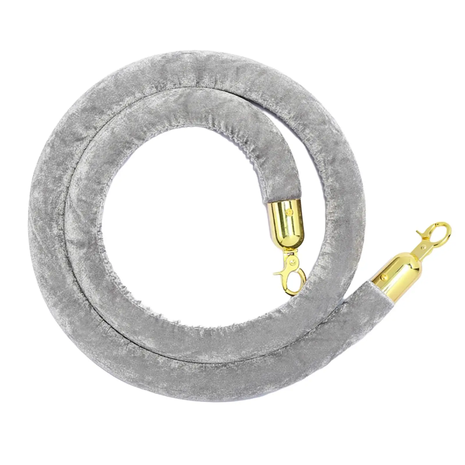 Rope Velvet 4.9ft with Stainless Steel Hooks Queue Barrier Rope for Celebration Movie Theaters