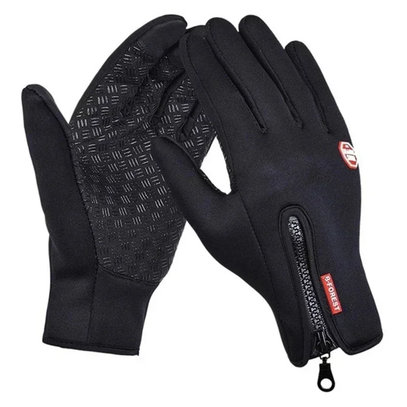 Ski Gloves Grab Velvet Touch Screen Gloves Autumn and Winter Warm Plus Velvet Cold Proof Waterproof Outdoor Riding Model