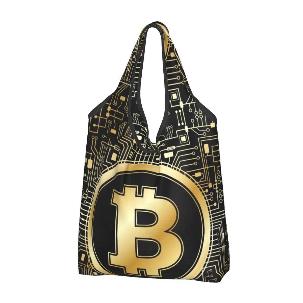 Concept showing of bitcoin or cryptocurrency payment for purchasing or  shopping by using bags Stock Photo - Alamy