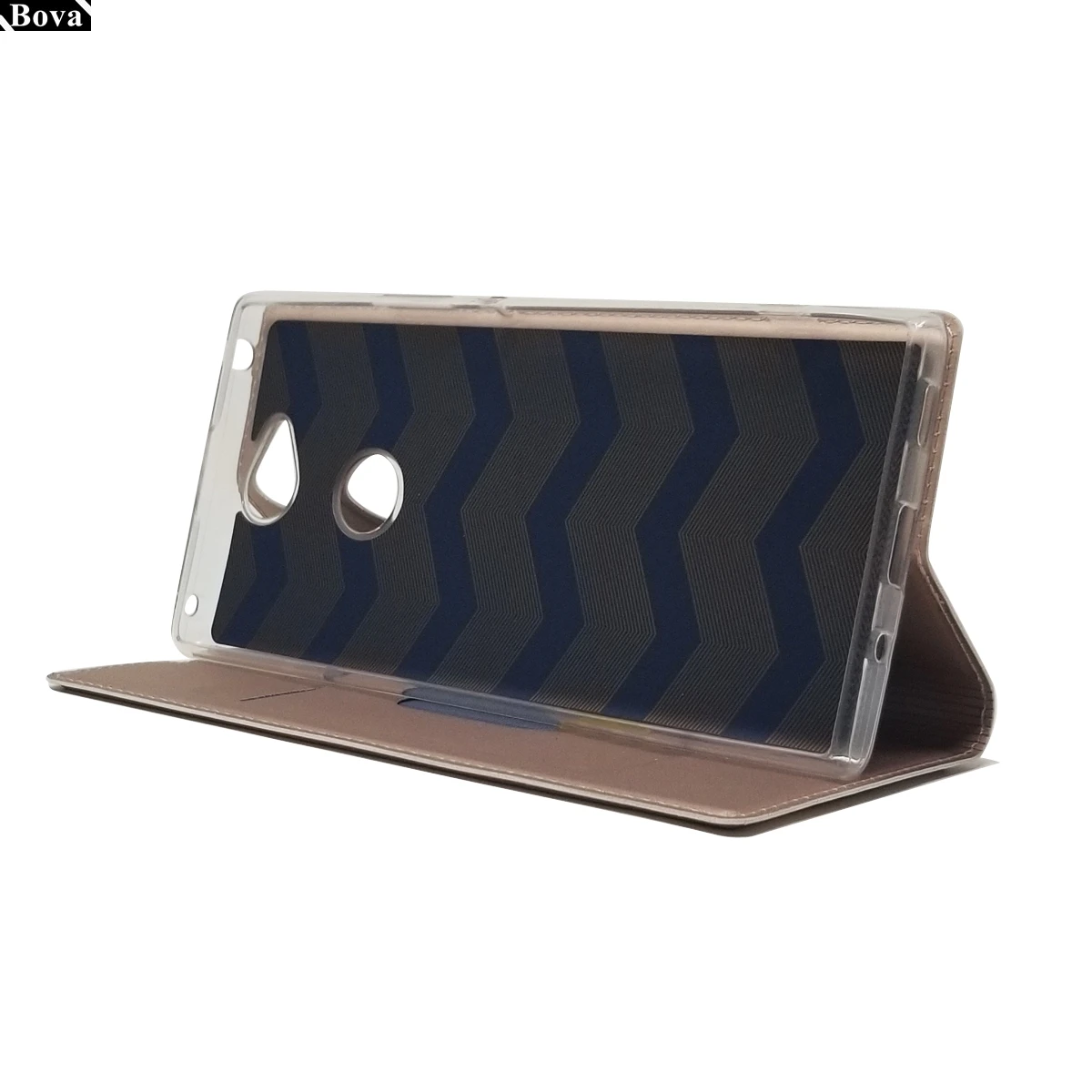 Magnetic Adsorption Flip Case with Card Holder and Matte Finish