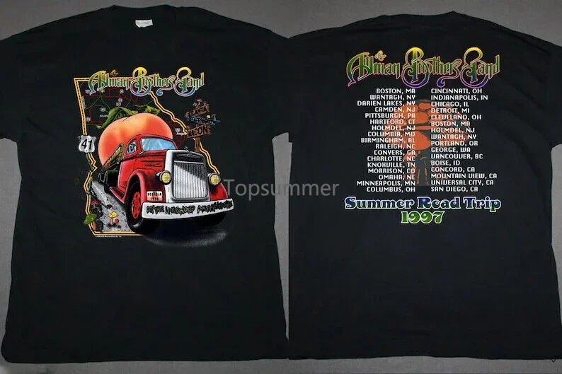 

1997 Allmans Brothers Band Summer Road Trip Tour T-Shirt Allmans Brothers