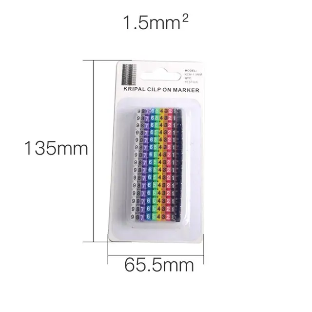  Cable Marking 0.1mm2-16mm2 M0 M1 M2 Arabic Numeral M Clip  Network Ethernet Wire Number Label Tube Cable Marker Colorful Cable  Management (Color : M0S 150PCS) : DIY, Tools & Garden