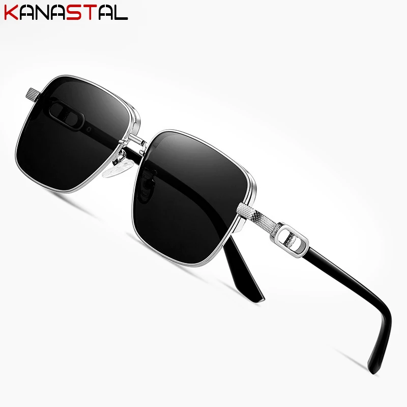 

Men UV400 Polarized Sunglasses Women Big Sun Glasses Metal Eyeglasses Frame Driving Beach Bike Travel Anti Glare Shade Eyewear