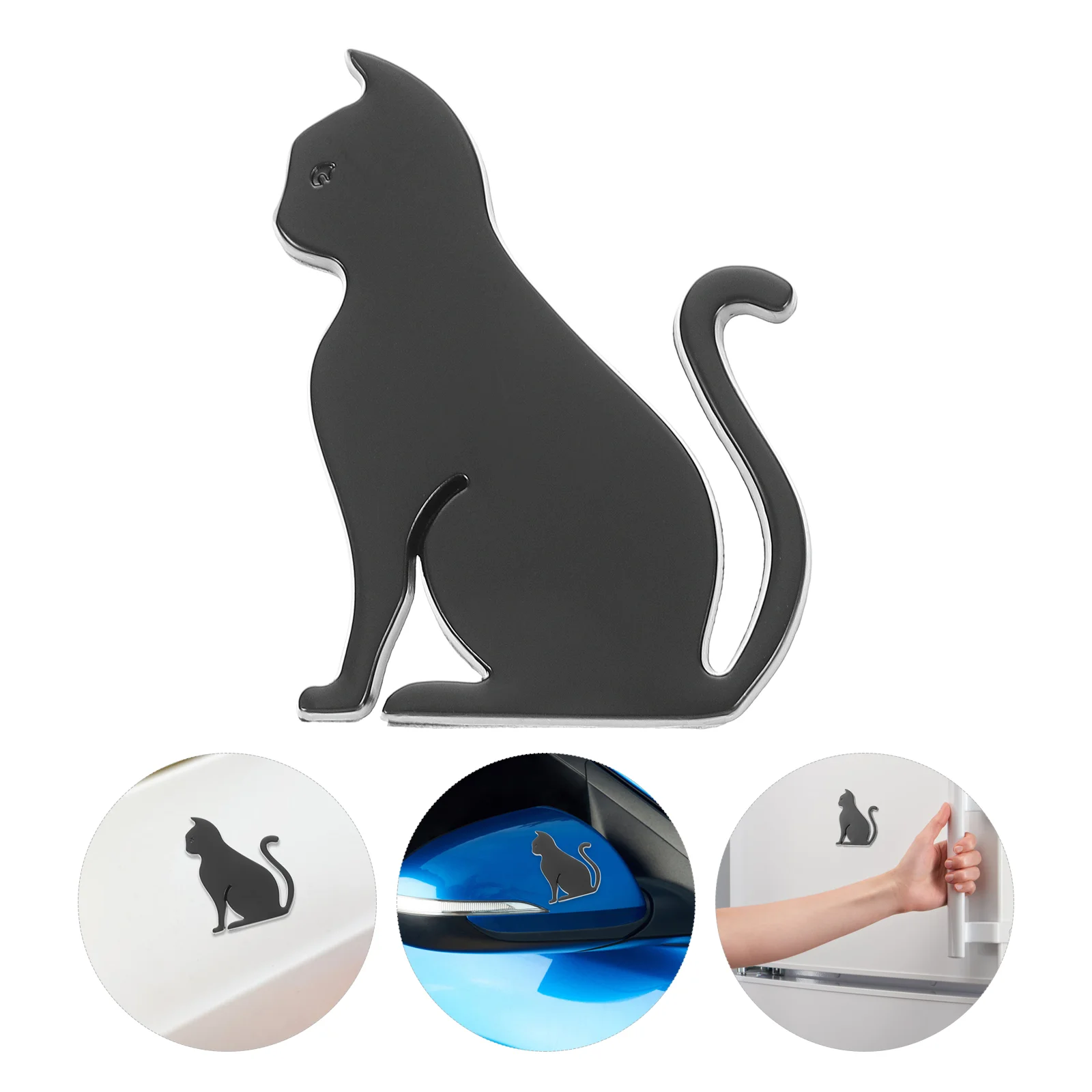 

Metal Cat Adhesive Car 3D Cat Sticker Decals for Vehicles Car Truck Automotive