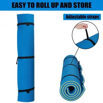 Floating Water Pad Mat 3-Layer Swimming Floating Foam Pad 9' x 6'/12.8' x 5' Water Pad with Storage Straps Water Activities Mat 5