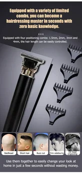 Hair Trimmer & T-Blade Trimmer Cordless Clipper for Men 9