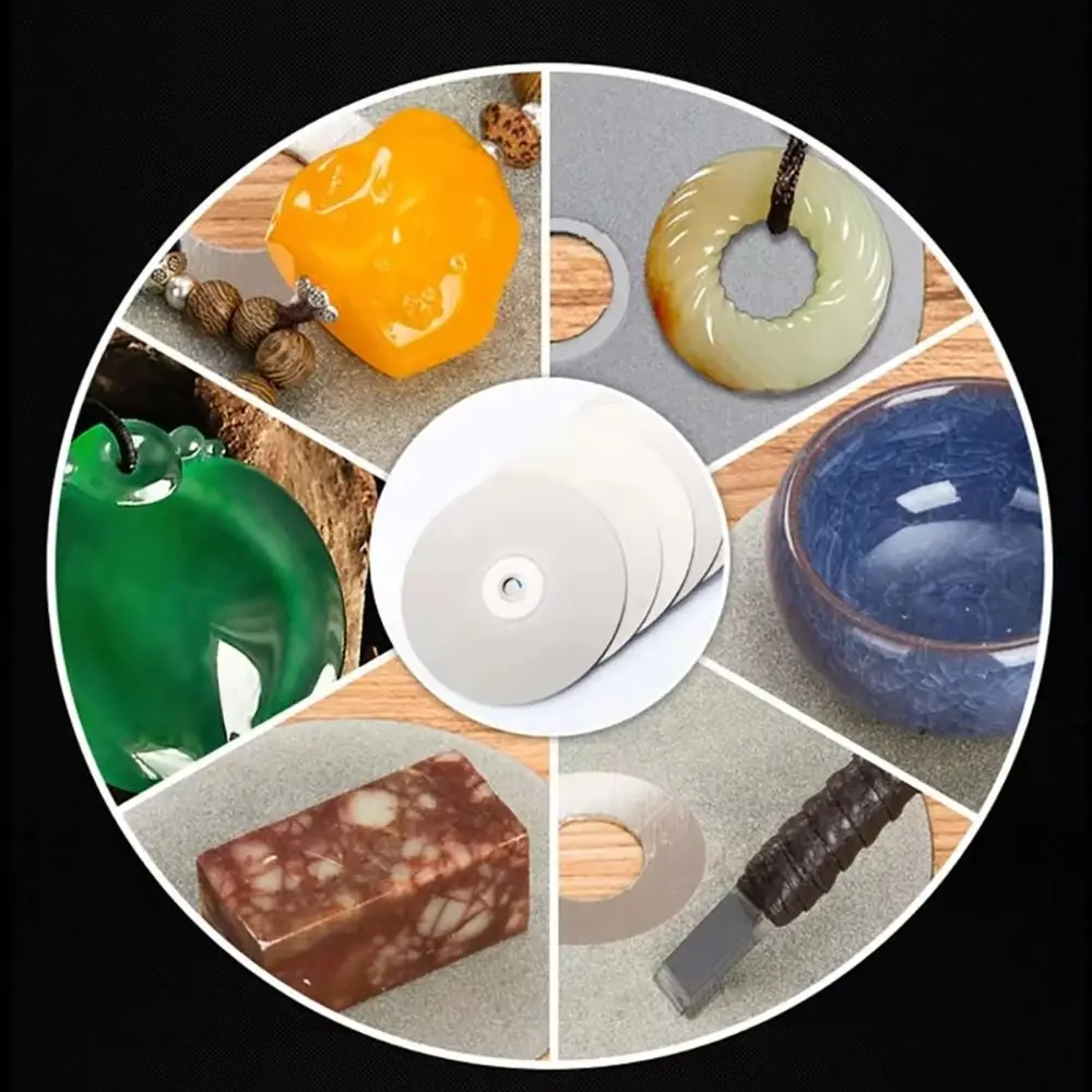 100mm Coated Grinding and Polishing Disc for Gemstones, Jewelry, and Glass