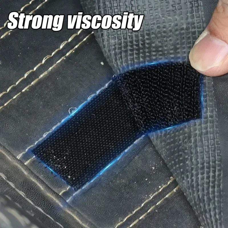 Non-slip Velcros Tape Sofa DIY Self-adhesive Carpet Fixing Stickers Car Fastener Accessories Double-sided Car Floor Mats Apparel
