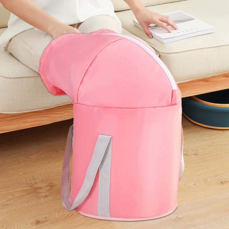 Foldable Foot Bath Bucket, High-shen Household Portable Insulated Foot Bath Over Knee Bag Constant Temperature Over Calf